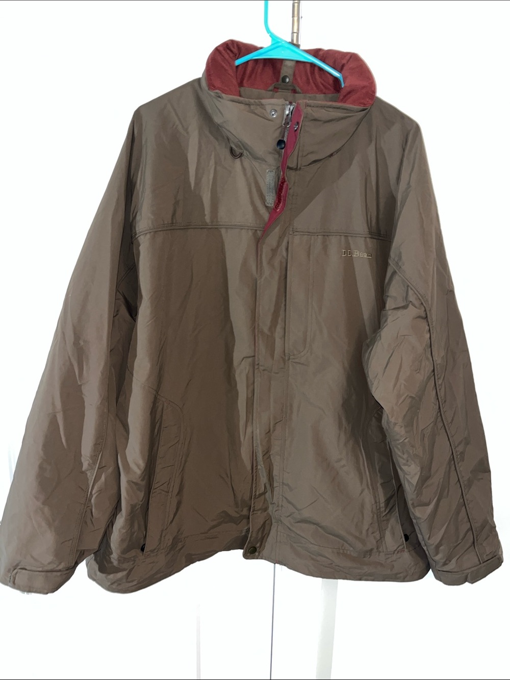 Vintage L.L. Bean North Outerwear Nylon Hooded Travel Jacket Mens XL Lightweight